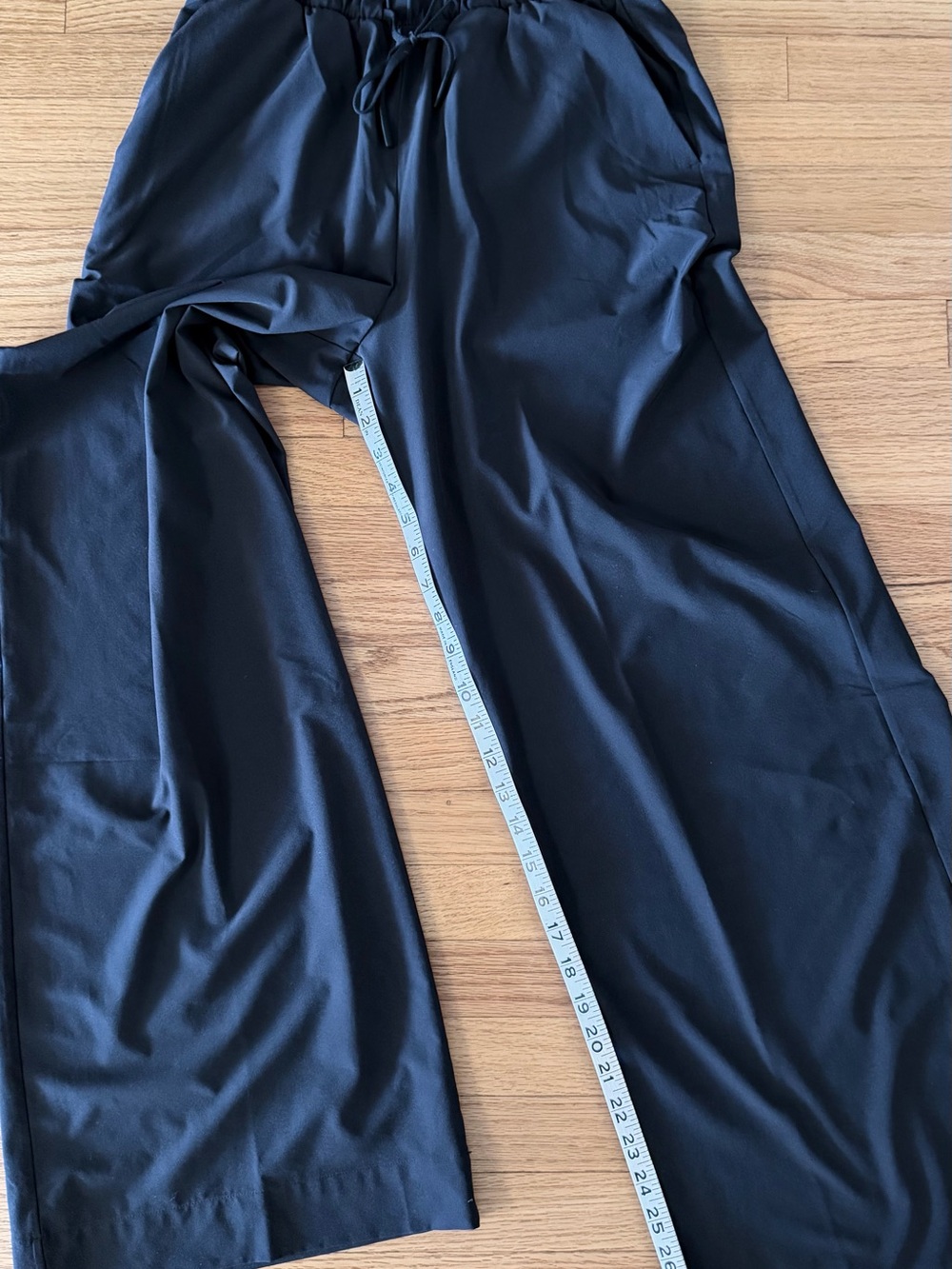 all in motion Black Wide Leg Athletic Pants with Drawstring Waist - Picture 7 of 11